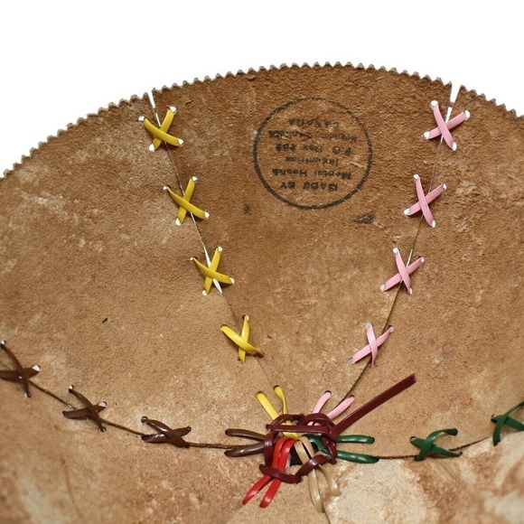 Vintage 60s Mental Health Industries Canada Scenes Souvenir Child Cap Beanie Hat - Picture 9 of 11